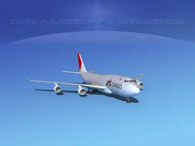 Boeing 747-400 JAL Cargo 3D model