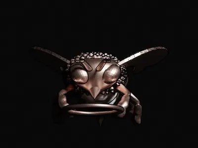 bee pendant Free 3D print model