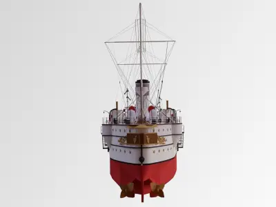 Classic Yacht 3D model