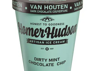 DIRTY MINT CHOCOLATE CHIP by Homerhudson Free low-poly 3D model