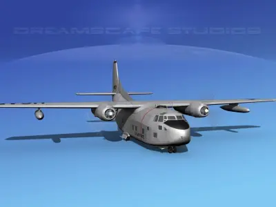 Fairchild C-123B Provider USAF 1 3D model