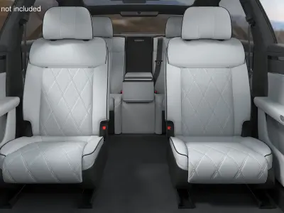 White Leather Car Seat with Seatbelt 3D model