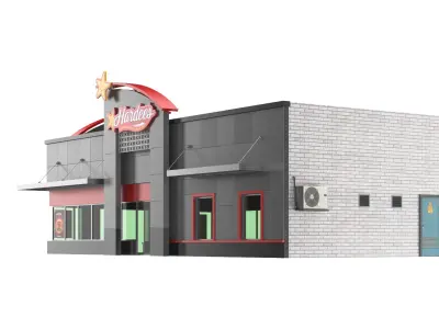 Hardees Fast food Building 3D model