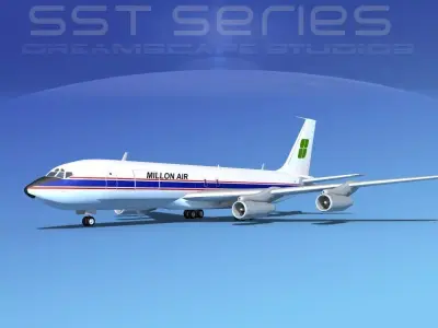 Boeing 707-320 SS Millon Air 3D model