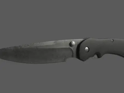 Pocket Knife Low-poly 3D model
