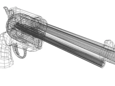 Revolver - Handgun Type 4 3D model