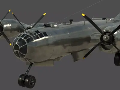 B29 aircraft 3D model  3D model