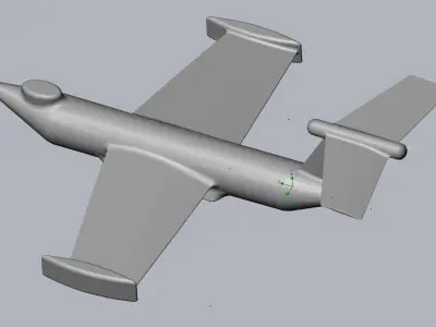 Basic Ekranoplan Inspired Ground Effect Plane 3D print model