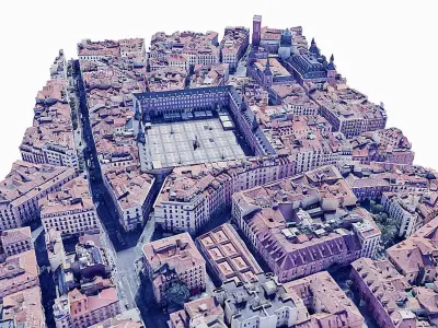 Plaza Mayor Madrid Low-poly 3D model