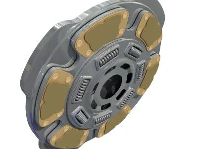 Flywheel Model of Clutch Disk 3D model