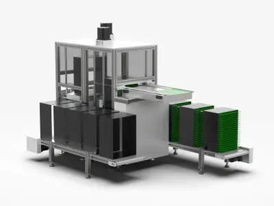 Automatic Feeding and Separating Board Machine 3D model