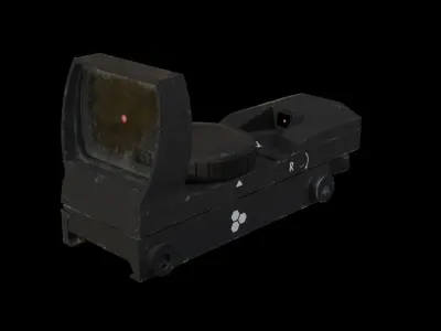 Reddot scope Free low-poly 3D model