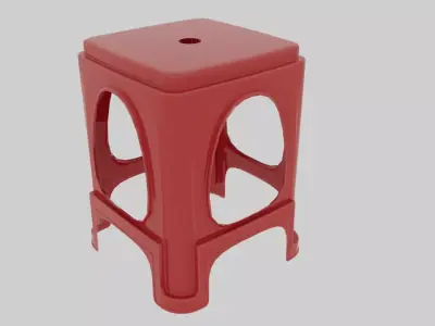 Plastic chair Free 3D model order