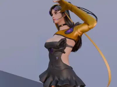 Luna defult 3D model