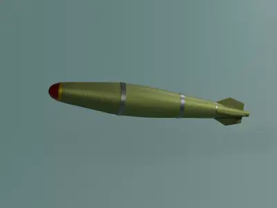 General purpose Aircraft bomb Free low-poly 3D model