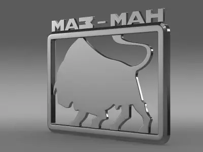 Maz man logo 3D model