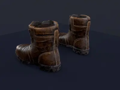 Dirty shoes Free low-poly 3D model