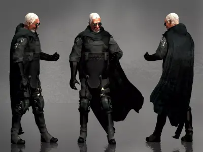 Malcolm Beach from Oblivion Low-poly 3D model