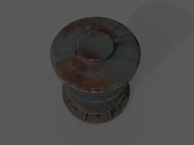 PipeWork Plumbing Damages rusted over time Low-poly 3D model
