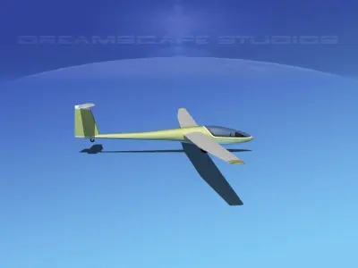 DG-400 15-Metre Motorglider V12 3D model