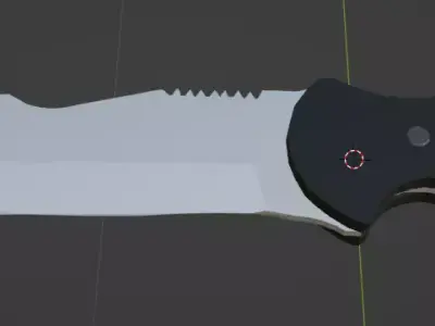 combat knife Free low-poly 3D model