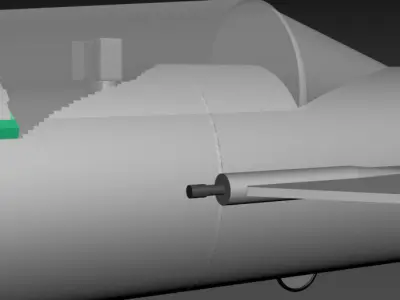 MiG-19 fighter jet 3D model