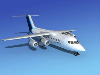 BAe 146-200 Everette Charter 3D model