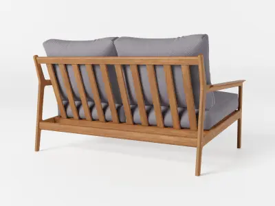 Outdoor Cuba lounge 2 seater  Free 3D model
