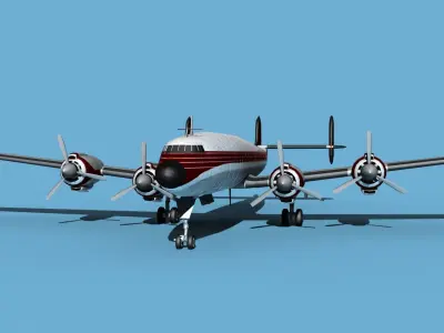 Lockheed L1649 Star Liner Corporate 2 3D model