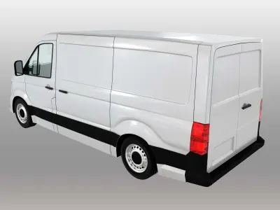 European design panel van Crafter low roof 3D model