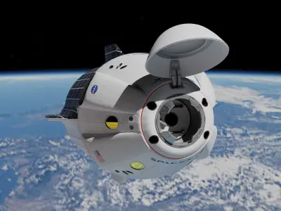 SpaceX Crew Dragon Spacecraft 3D model