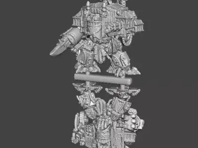 6MM SCALE VENERATED WALKING TOMBS MINIATURE MODELS SCIFI GAMES 3D print model