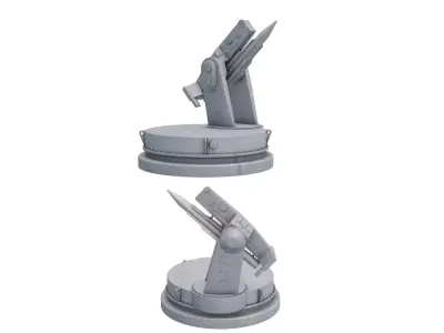 Mk-13 Guided Missile Naval Gun  3D model