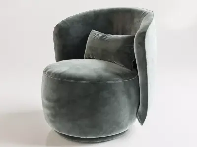 Swivel Armchair Free 3D model