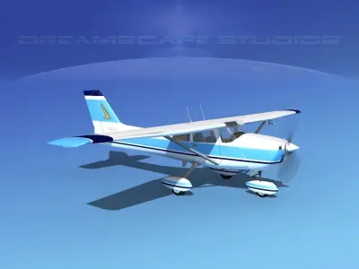 Cessna 172 Skyhawk 1976 V05 3D model