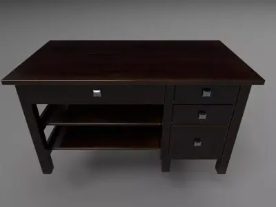Writing Table Free low-poly 3D model