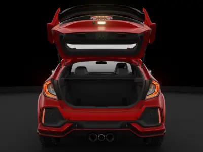 2018 Honda Civic Type R Free 3D model