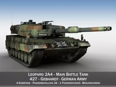 Leopard 2A4 Main Battle Tank - 427  3D model