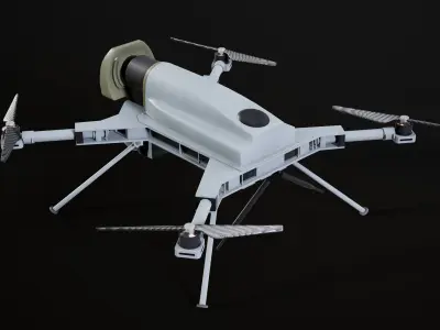 Kargu Drone Low-poly 3D model