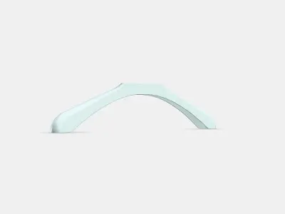 BUMERANG Shoulder shaper for hanger Low-poly 3D model