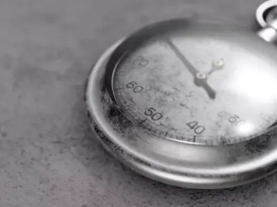 British WWII RAF Stopwatch 3D model