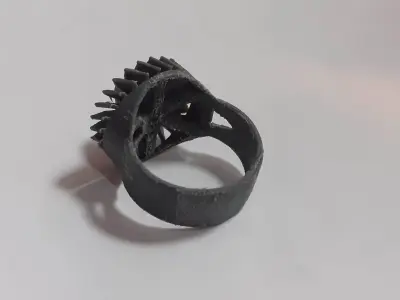 Jet Turbine Ring with movement 3D print model