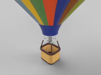 Hot air balloon 3D model