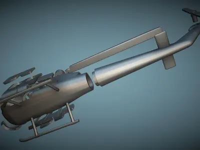 Fairchild Hiller FH-1100 - 3D Printable Model 3D print model