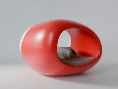 Dog Cat Bed - Blender Free 3D model