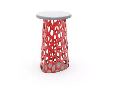 Display table and stool Free 3D model