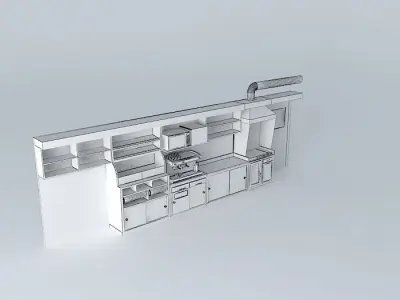 Kit kitchen Free 3D model