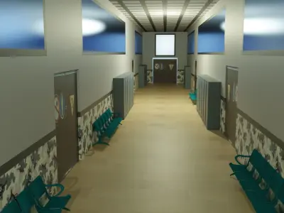 Military Bunker Low-poly 3D model