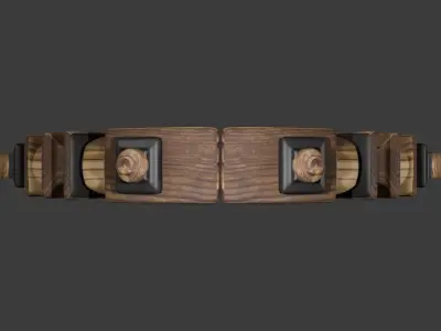 Sailboat steering wheel Free 3D model