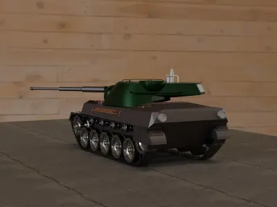 Tank Lowpoly Low-poly 3D model